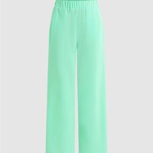 Solid Wide Leg Trousers
